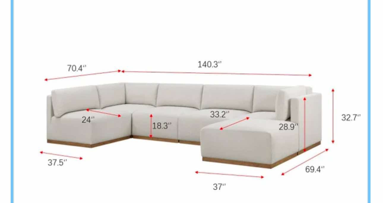 New 7pc sectional