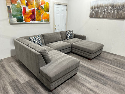 Penelope Fabric Sectional with Ottoman