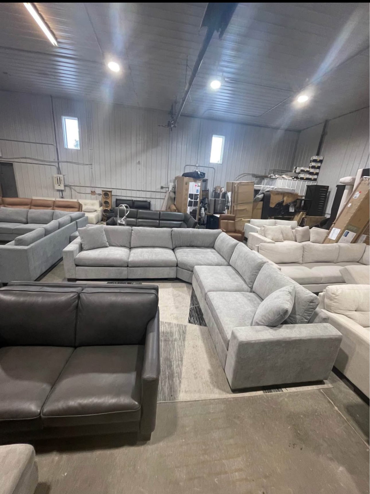 Henredon Selene 3-piece Sectional with Power Footrests