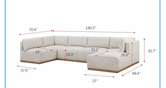 New 7pc sectional