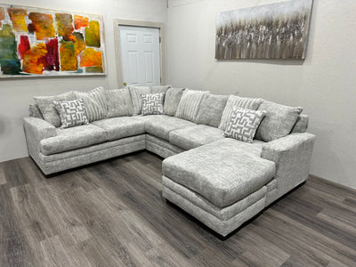 3pc light  Gray Sectional